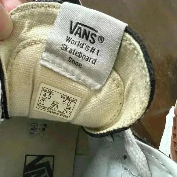 Vans Skateboard Shoe mens sz 4.5 women’s Sz 6 Hi Top Floral Edgy Skater Lace Up - Picture 3 of 4